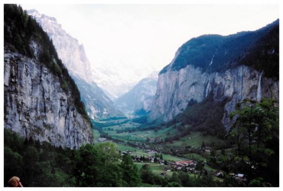 The valley seen from the lower slopes of the Jungfrau